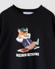 メゾン キツネ チラックスフォックス Tシャツ ブラック XS メンズ レディース