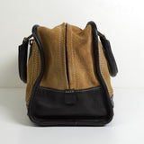 ロエベ アマソナ28 スエード / レザー ハンドバッグ ベージュ / ブラウン