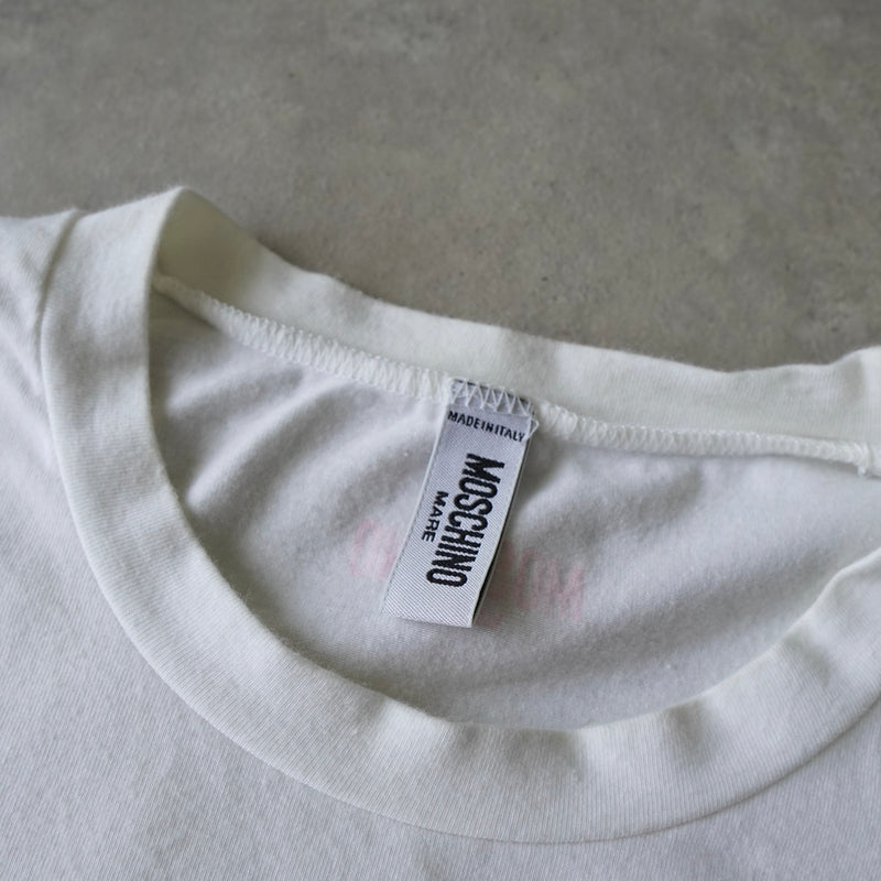モスキーノ プリント Tシャツ ホワイト レディース