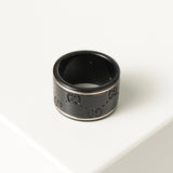 グッチ アイコンリング 指輪 リング ブラック 9号 箱付き