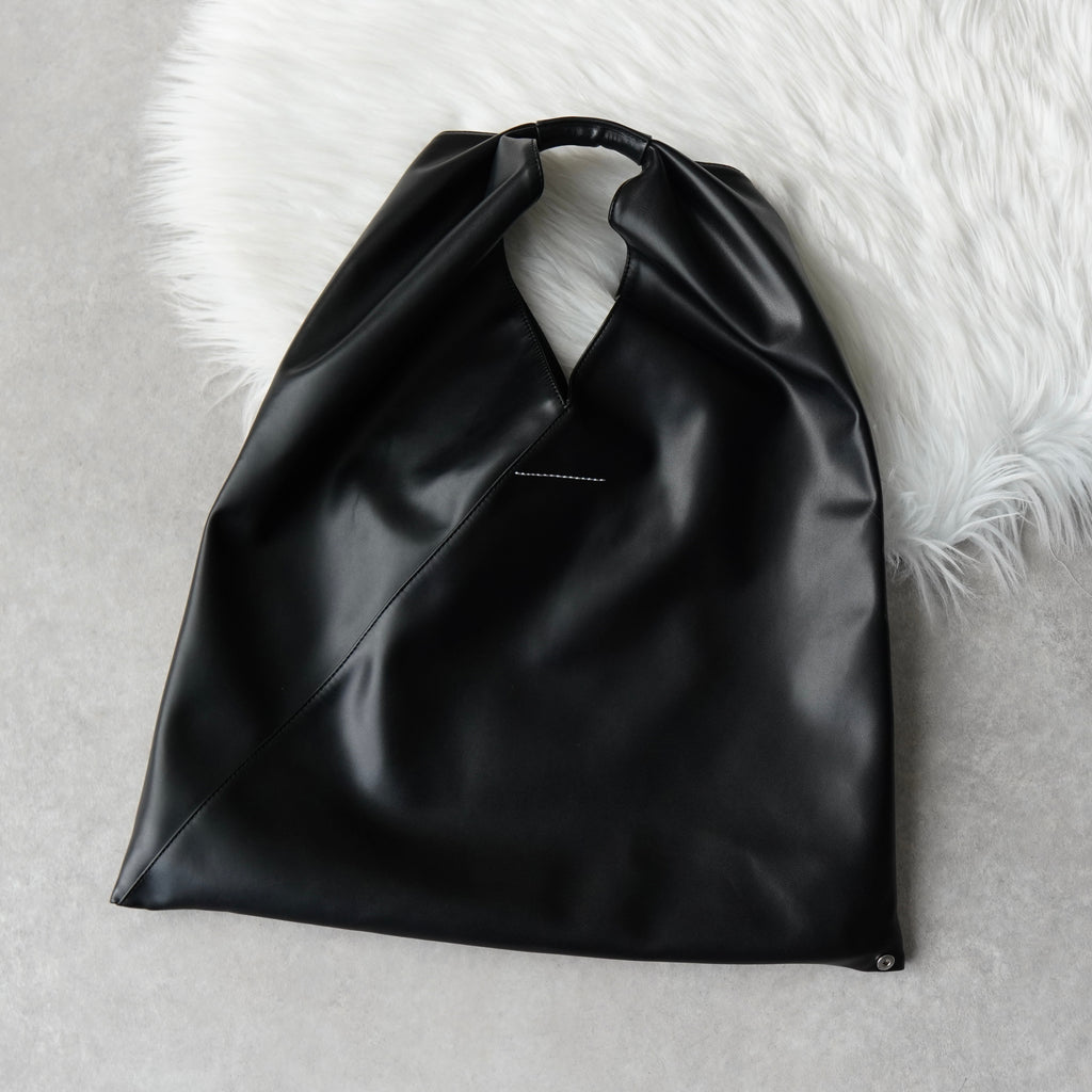 エムエムシックス メゾン マルジェラ レザー ジャパニーズバッグ クラシック トートバッグ ブラック