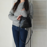 エムエムシックス メゾン マルジェラ レザー ジャパニーズバッグ クロスボディ ショルダーバッグ ブラック