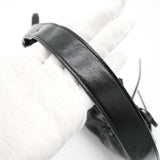 Half Shirring Ribbon Round Bag  マーティン キム ロゴプレート リボン ワンショルダーバッグ ブラック