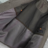 イヴ サンローラン ヴィンテージ YSLロゴ ウールコート チェスターコート ブラウン