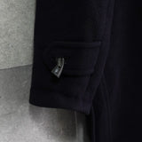 バーバリー ノバチェック裏地 ダッフルコート  ネイビー