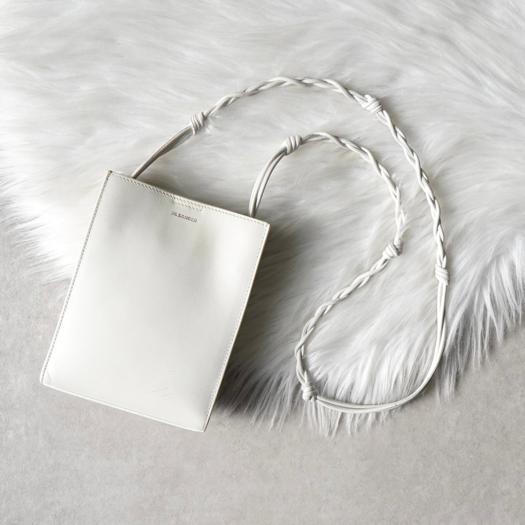 ジルサンダー タングル スモール レザー ショルダーバッグ ホワイト