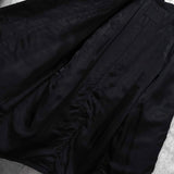 プラダ ナイロン 中綿 ステンカラーコート ブラック ウエストベルト付き