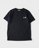 メゾン キツネ ダブルフォックスヘッド Tシャツ ブラック L メンズ