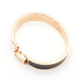 エルメス クリッククラックH PM バングル GP / ブラック