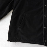 リーバイス SHERPA LINED TRUCKER JACKET コーデュロイ襟 ボアジャケット ブラック メンズ
