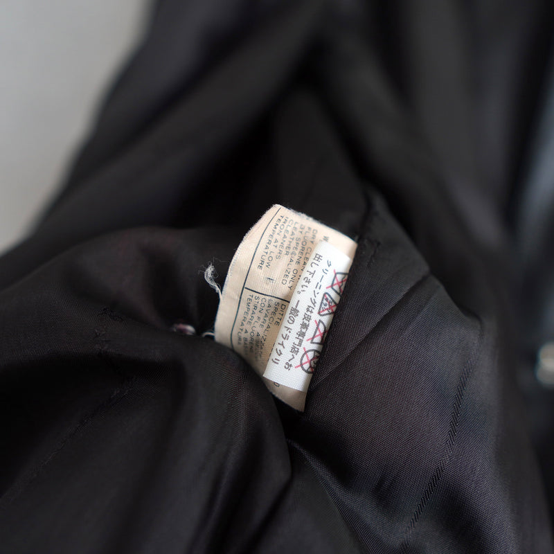 Gancini Leather × Nylon Long Coat｜Made in Italy