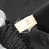 プラダ ポコノ テスートナイロン / サフィアーノレザー トライアングルロゴ ショルダーバッグ ブラック