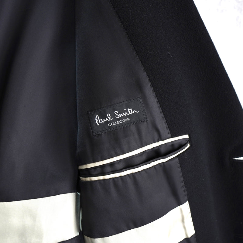 ポールスミス コレクション カシミア ウール チェスターコート ブラック