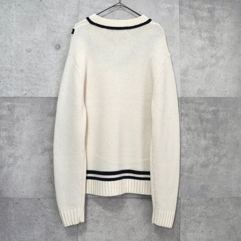 フレッド ペリー ロゴ チルデンニット アイボリー