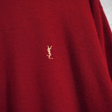 90's｜Logo Embroidery Mock-neck Sweater