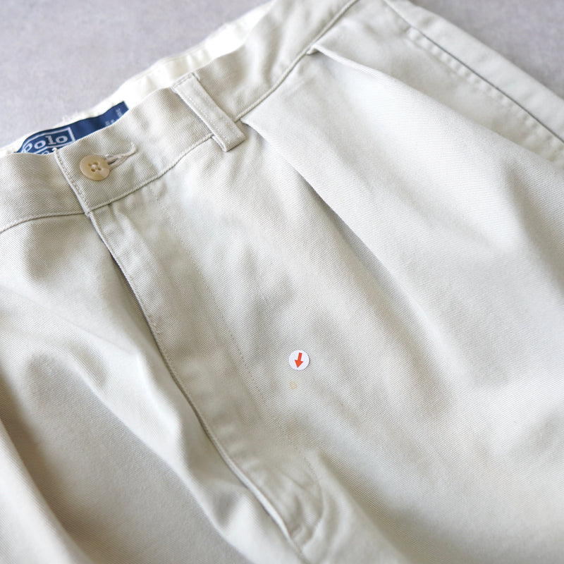 One Tuck Cotton Work Pants