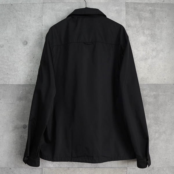 プラダ Re-Nylon トライアングルロゴ ナイロン シャツジャケット メンズ ブラック