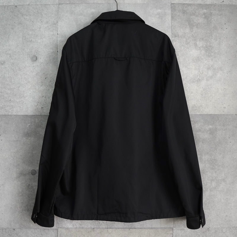 プラダ Re-Nylon トライアングルロゴ ナイロン シャツジャケット メンズ ブラック