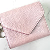 Christian Dior Diorissimo Leather Tri-fold Wallet Pink