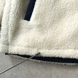 ザ ノースフェイス RIMO Fleece Anorak Hood Jacket ロゴ ハーフジップ ボア フリースジャケット ホワイト