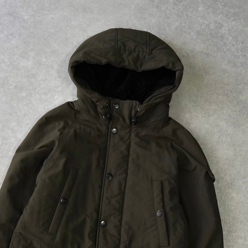 カーハート アンカレッジ パーカー ロゴ 中綿ジャケット マウンテンパーカー カーキ