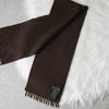 プラダ ロゴ カシミヤ マフラー ブラウン