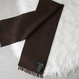 プラダ ロゴ カシミヤ マフラー ブラウン