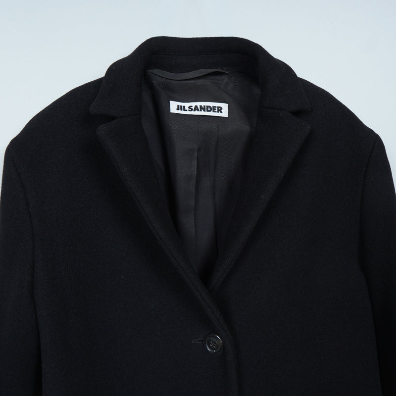 ジルサンダー チェスターコート ウールコート ブラック レディース