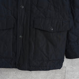 アクアスキュータム  コーデュロイ襟 キルティングジャケット ブラック