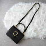 グッチ レザー ベルトデザイン 2way ハンドバッグ ショルダーバッグ ブラック 000･26･0257 - NEWSED