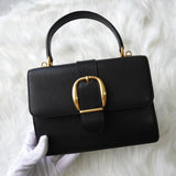 グッチ レザー ベルトデザイン 2way ハンドバッグ ショルダーバッグ ブラック 000･26･0257 - NEWSED