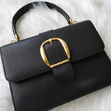 グッチ レザー ベルトデザイン 2way ハンドバッグ ショルダーバッグ ブラック 000･26･0257 - NEWSED