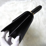 グッチ レザー ベルトデザイン 2way ハンドバッグ ショルダーバッグ ブラック 000･26･0257 - NEWSED