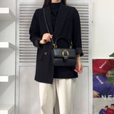 グッチ レザー ベルトデザイン 2way ハンドバッグ ショルダーバッグ ブラック 000･26･0257 - NEWSED