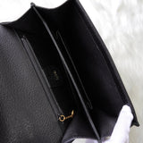 グッチ レザー ベルトデザイン 2way ハンドバッグ ショルダーバッグ ブラック 000･26･0257 - NEWSED