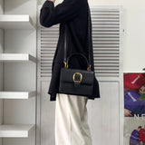 グッチ レザー ベルトデザイン 2way ハンドバッグ ショルダーバッグ ブラック 000･26･0257 - NEWSED