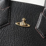 ヴィヴィアン ウエストウッド オーブ レザー 2way ハンドバッグ ショルダーバッグ ブラック - NEWSED