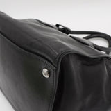 プラダ レザー 2way ハンドバッグ ショルダーバッグ 三角プレート ブラック - NEWSED