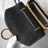 Salvatore Ferragamo Margot 皮革两用篮包、手提包、单肩包、黑色