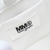 メゾンマルジェラ エムエムシックス レザー 2way ショルダーバッグ ハンドバッグ ホワイト - NEWSED