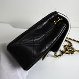 シャネル ココマーク ミニマトラッセ ターンロック ラムスキン 2way チェーン ショルダーバッグ ブラック 1番台7桁 - NEWSED