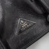 プラダ レザー 2way ハンドバッグ ショルダーバッグ  三角プレート ブラック