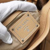 プラダ ヴィッテロダイレザー 2way ハンドバッグ ショルダーバッグ 肩掛け ベージュ - NEWSED