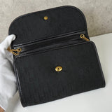 クリスチャン ディオール トロッター 2way ナイロンキャンバス チェーン ショルダーバッグ ブラック - NEWSED