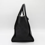 プラダ レザー 2way ハンドバッグ ショルダーバッグ 三角プレート ブラック - NEWSED