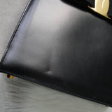 サルバトーレ フェラガモ ヴァラリボン 2way レザー ハンドバッグ ショルダーバッグ 自立型 ブラック - NEWSED