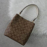 コーチ スモール タウン バケット バッグ シグネチャー 2way ショルダーバッグ ハンドバッグ ブラウン 2312 - NEWSED