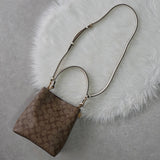 コーチ スモール タウン バケット バッグ シグネチャー 2way ショルダーバッグ ハンドバッグ ブラウン 2312 - NEWSED