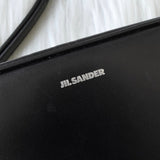 ジルサンダー レザー 2way ショルダーバッグ クラッチバッグ ブラック - NEWSED