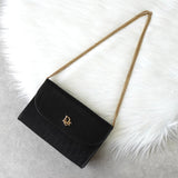 ディオール シャドー トロッター キャンバス / レザー 2way チェーンショルダー ショルダーバッグ ブラック - NEWSED